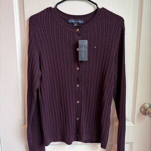 Tommy Hilfiger Women's Deep Purple Cardigan